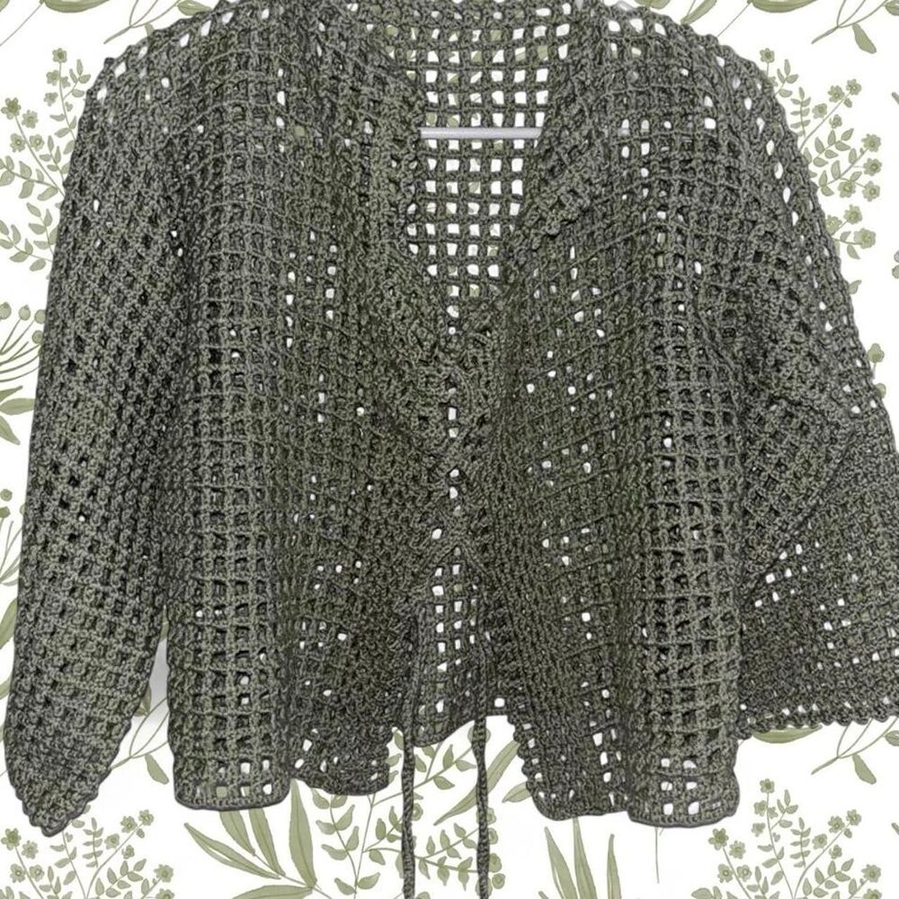 Unbranded Women's Green Cardigan